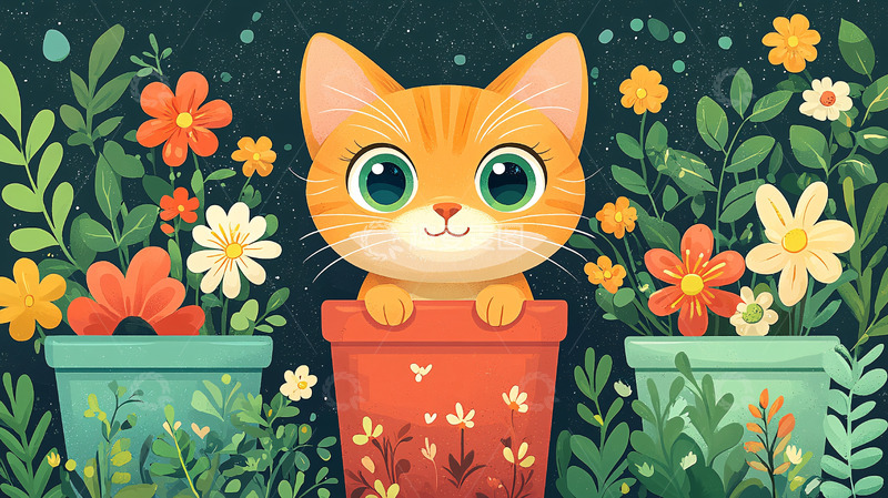 高清大图下载【趣麦麦图】橘猫