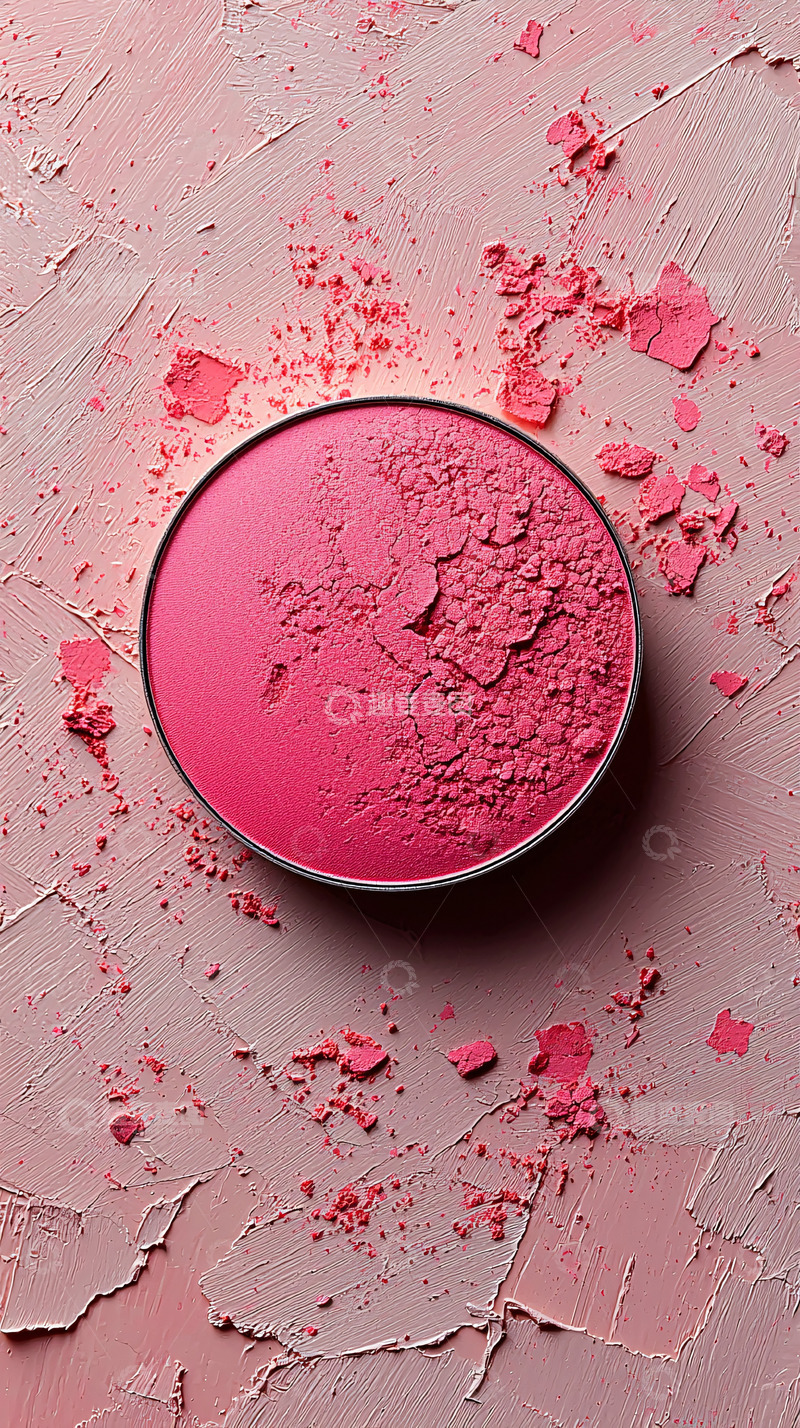 高清大图下载【趣麦麦图】粉色眼影散落