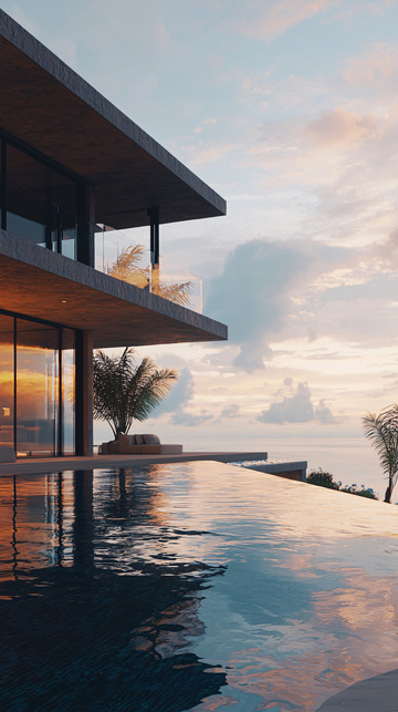 现代简约海景别墅