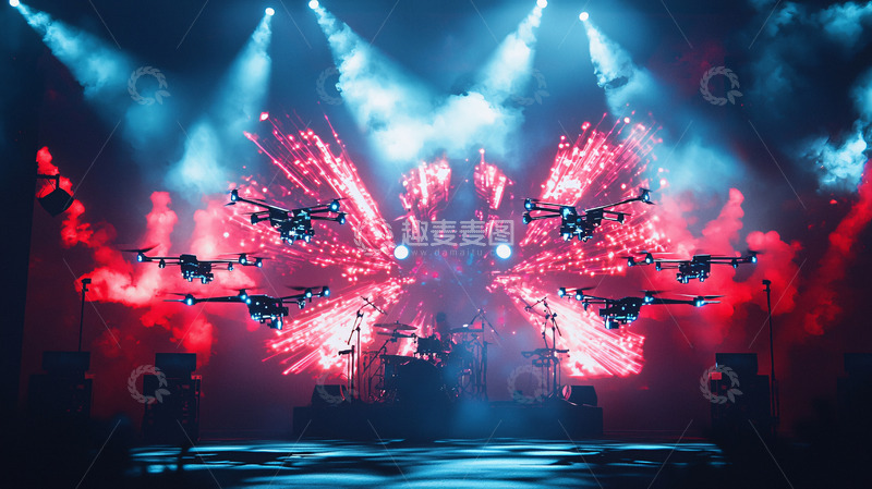 高清大图下载【趣麦麦图】舞台灯光秀