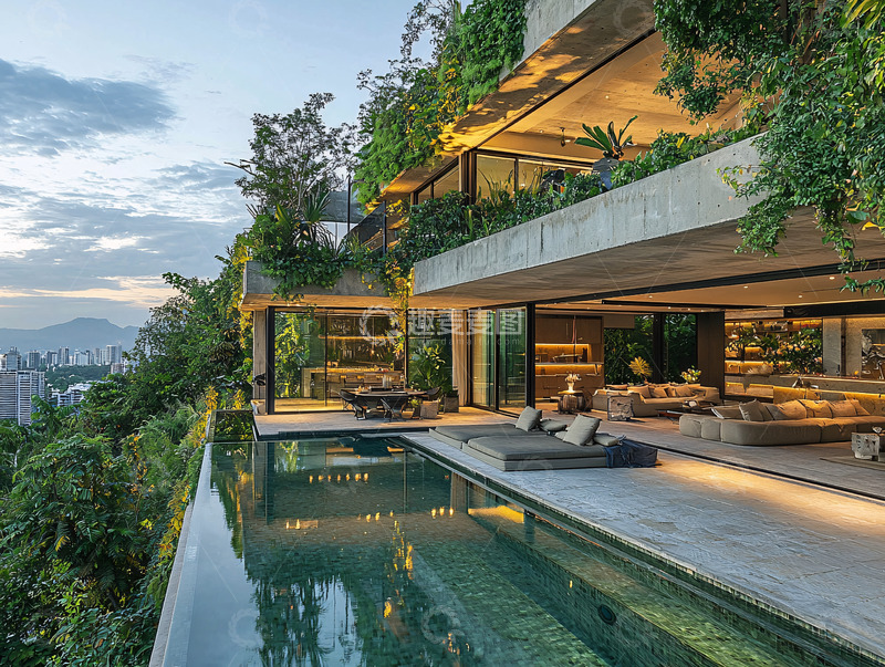 高清大图下载【趣麦麦图】山顶别墅