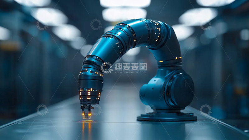 高清大图下载【趣麦麦图】工业机器人手臂1