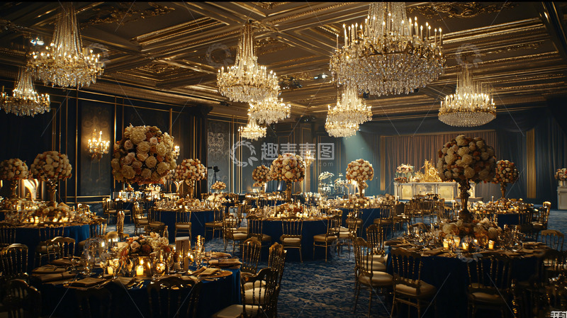 高清大图下载【趣麦麦图】奢华宴会厅婚礼布置