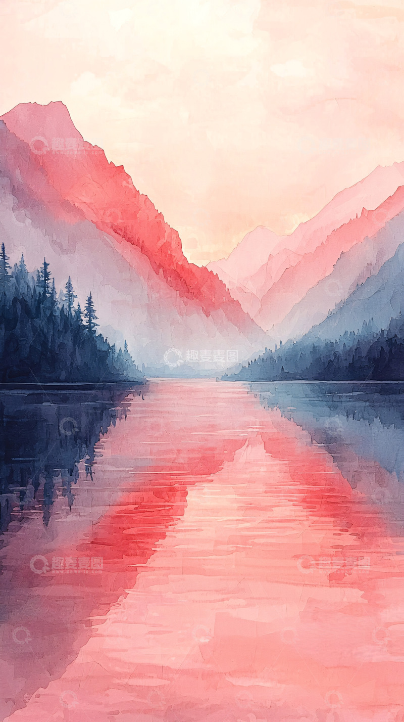 高清大图下载【趣麦麦图】水彩画