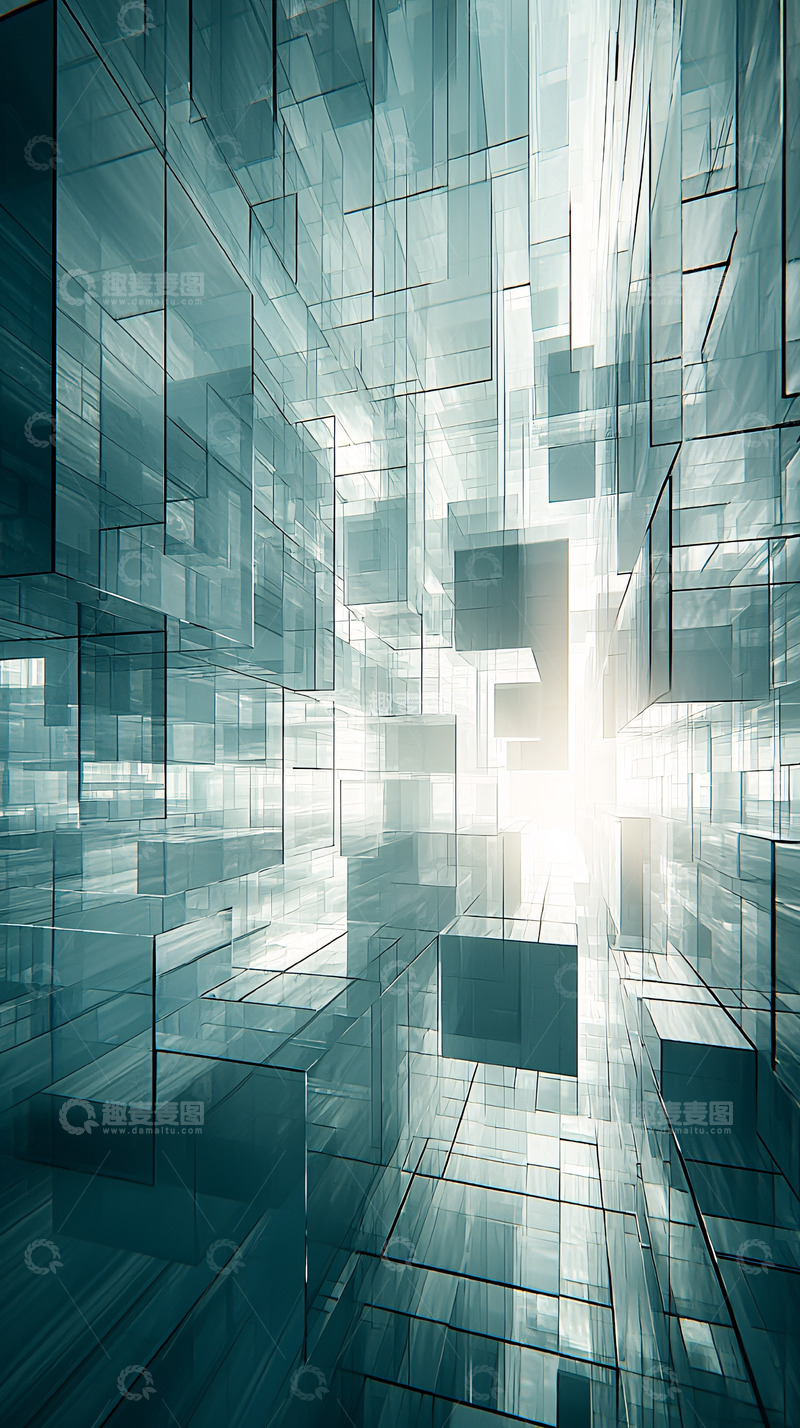 高清大图下载【趣麦麦图】科技感十足的立方体结构