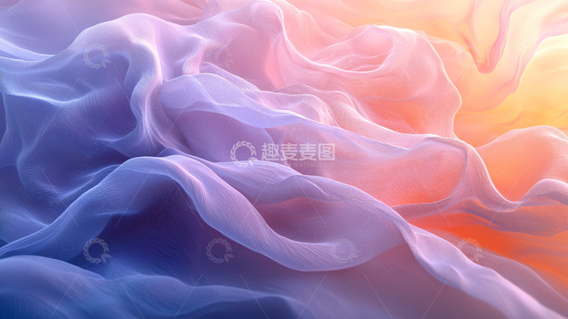 高清大图下载【趣麦麦图】梦幻轻盈紫色丝绸质感