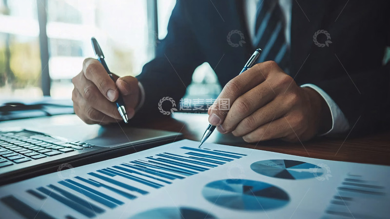 高清大图下载【趣麦麦图】商务人士办公桌