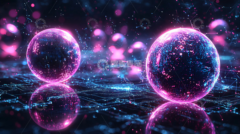 高清大图下载【趣麦麦图】粉色能量球