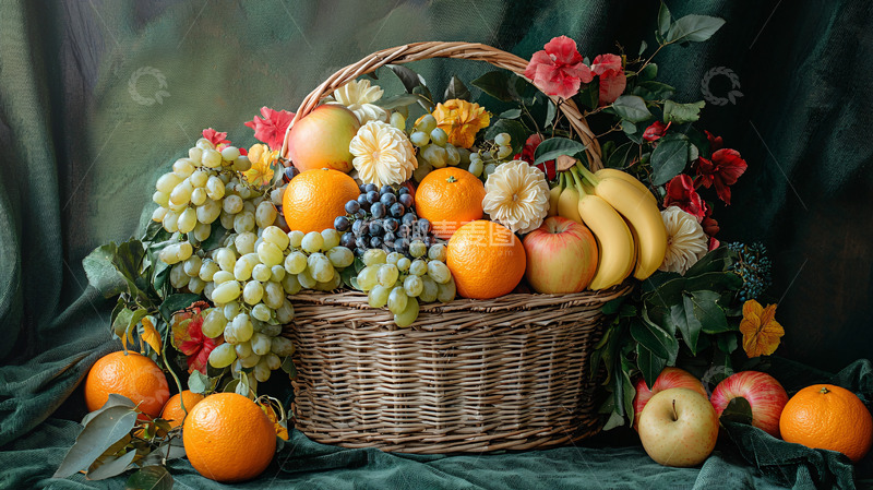 高清大图下载【趣麦麦图】水果篮