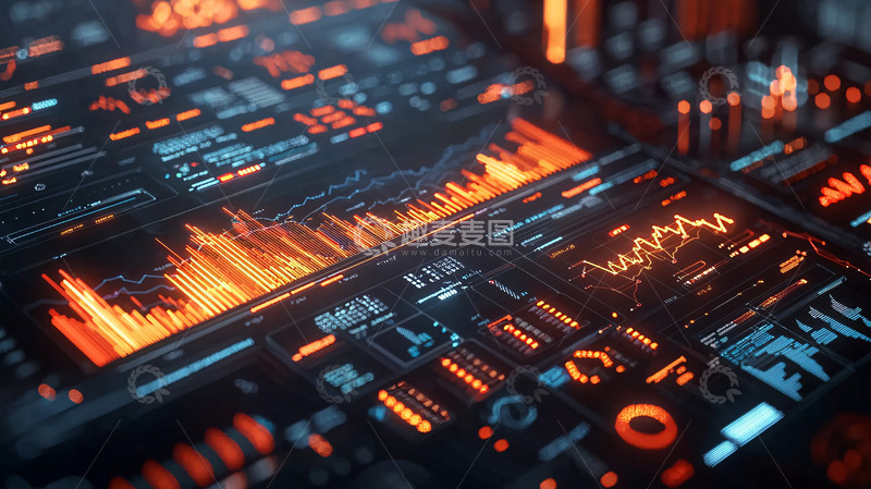 高清大图下载【趣麦麦图】科技感数据面板
