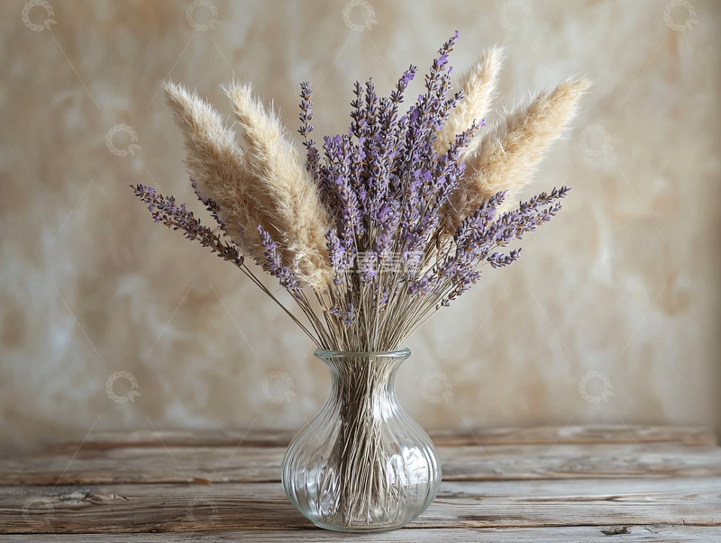 高清大图下载【趣麦麦图】薰衣草干花束