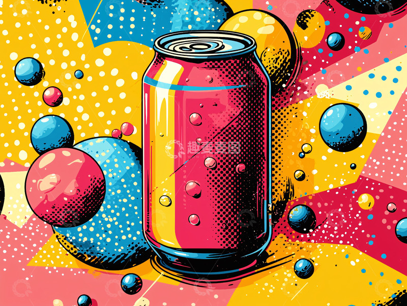 彩色汽水罐