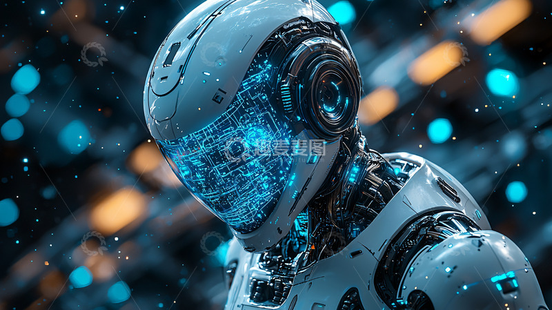 高清大图下载【趣麦麦图】未来科技感机器人