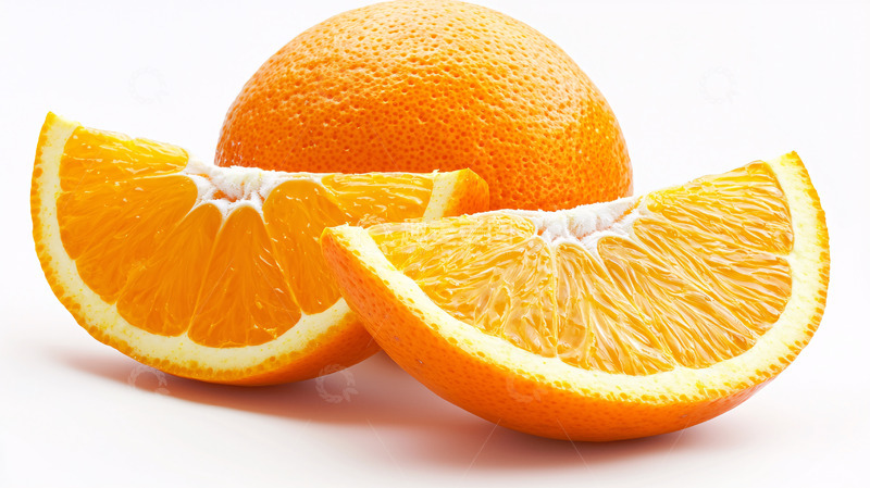 高清大图下载【趣麦麦图】新鲜橙子切片特写