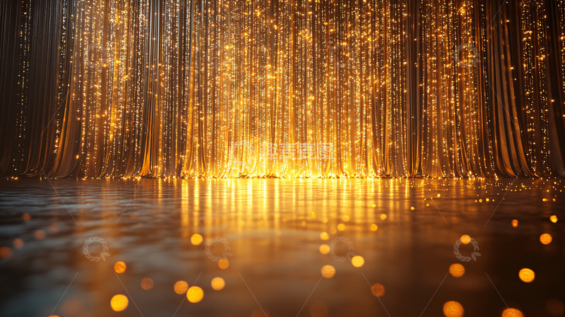 高清大图下载【趣麦麦图】金色光幕