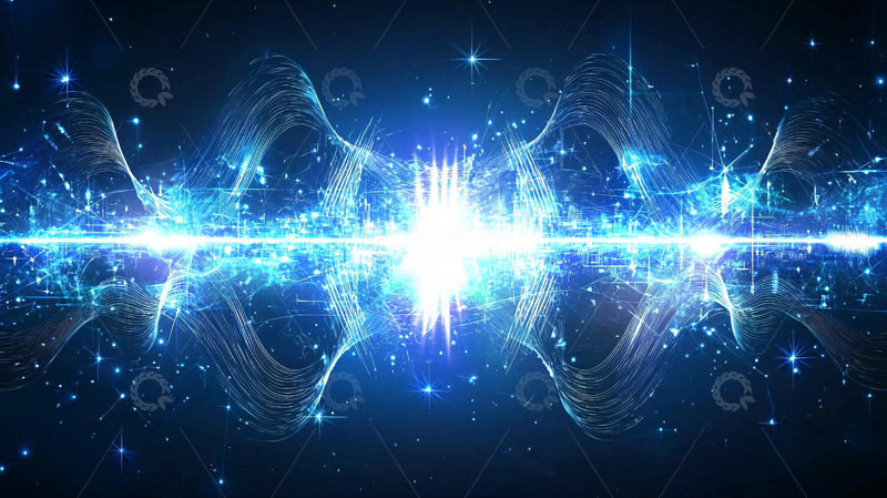 高清大图下载【趣麦麦图】蓝色能量波