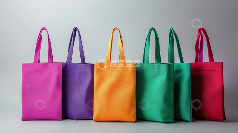 高清大图下载【趣麦麦图】彩色环保布袋