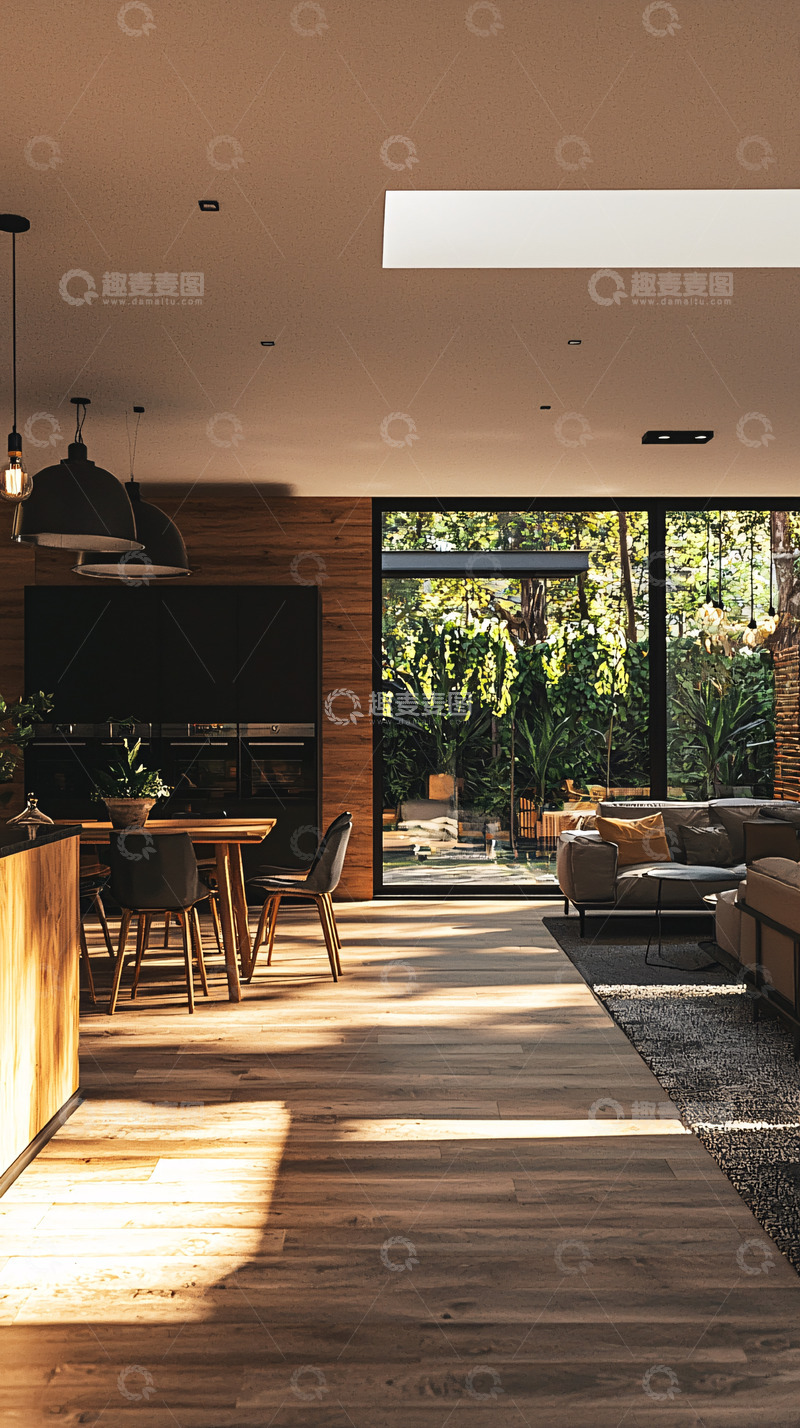 高清大图下载【趣麦麦图】现代简约木质家居