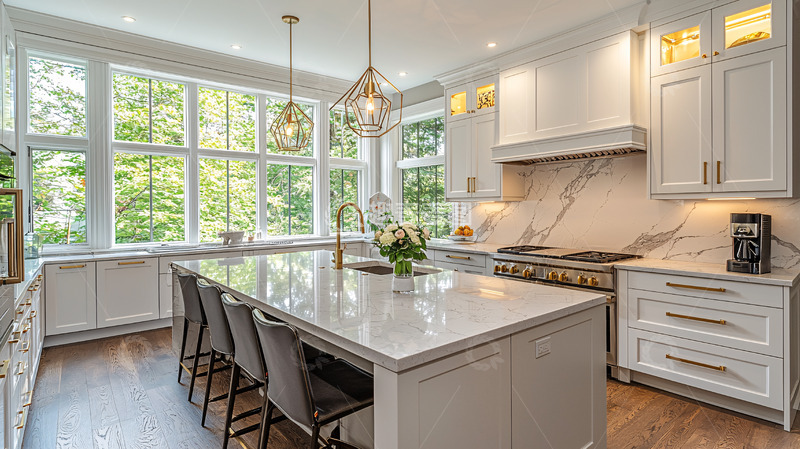 高清大图下载【趣麦麦图】现代简约白色厨房