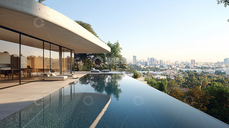 高清大图下载【趣麦麦图】现代简约别墅7