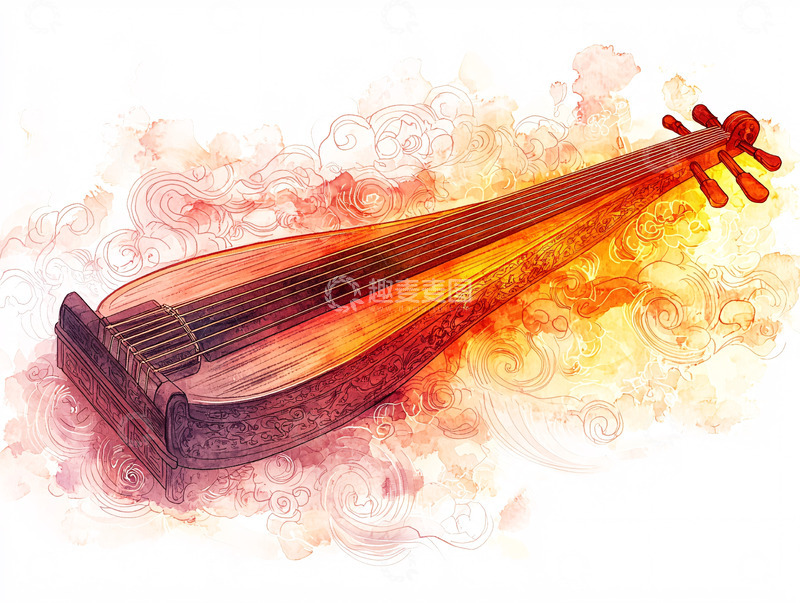高清大图下载【趣麦麦图】中国传统乐器琵琶