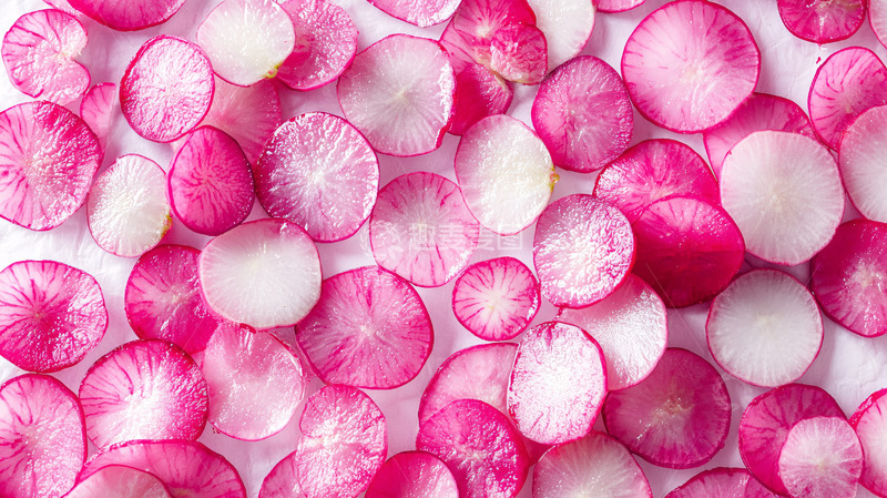 高清大图下载【趣麦麦图】红萝卜薄片背景图