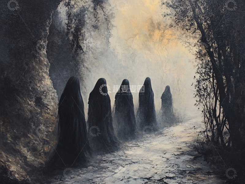 高清大图下载【趣麦麦图】黑袍人