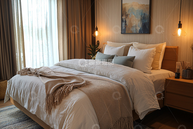 高清大图下载【趣麦麦图】现代简约卧室设计20