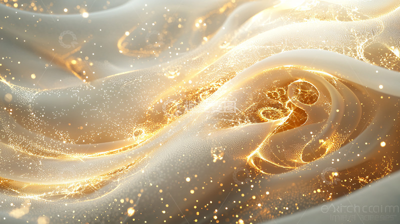 金色闪光轻柔面料