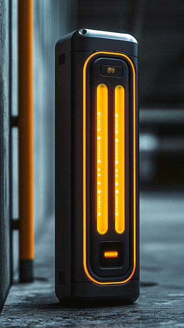 未来科技感黑色充电桩