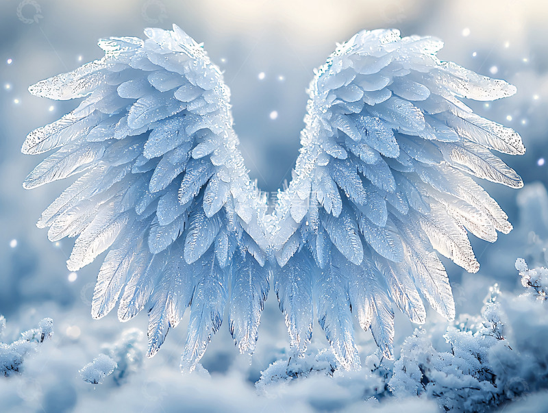 高清大图下载【趣麦麦图】冰雪翅膀