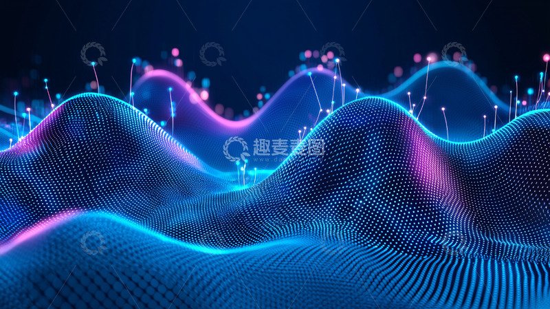 高清大图下载【趣麦麦图】抽象数据曲线