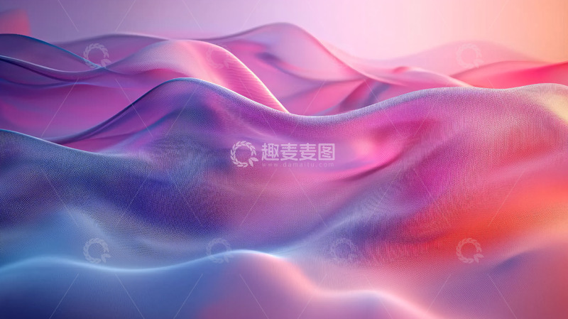 高清大图下载【趣麦麦图】梦幻色彩流动波浪