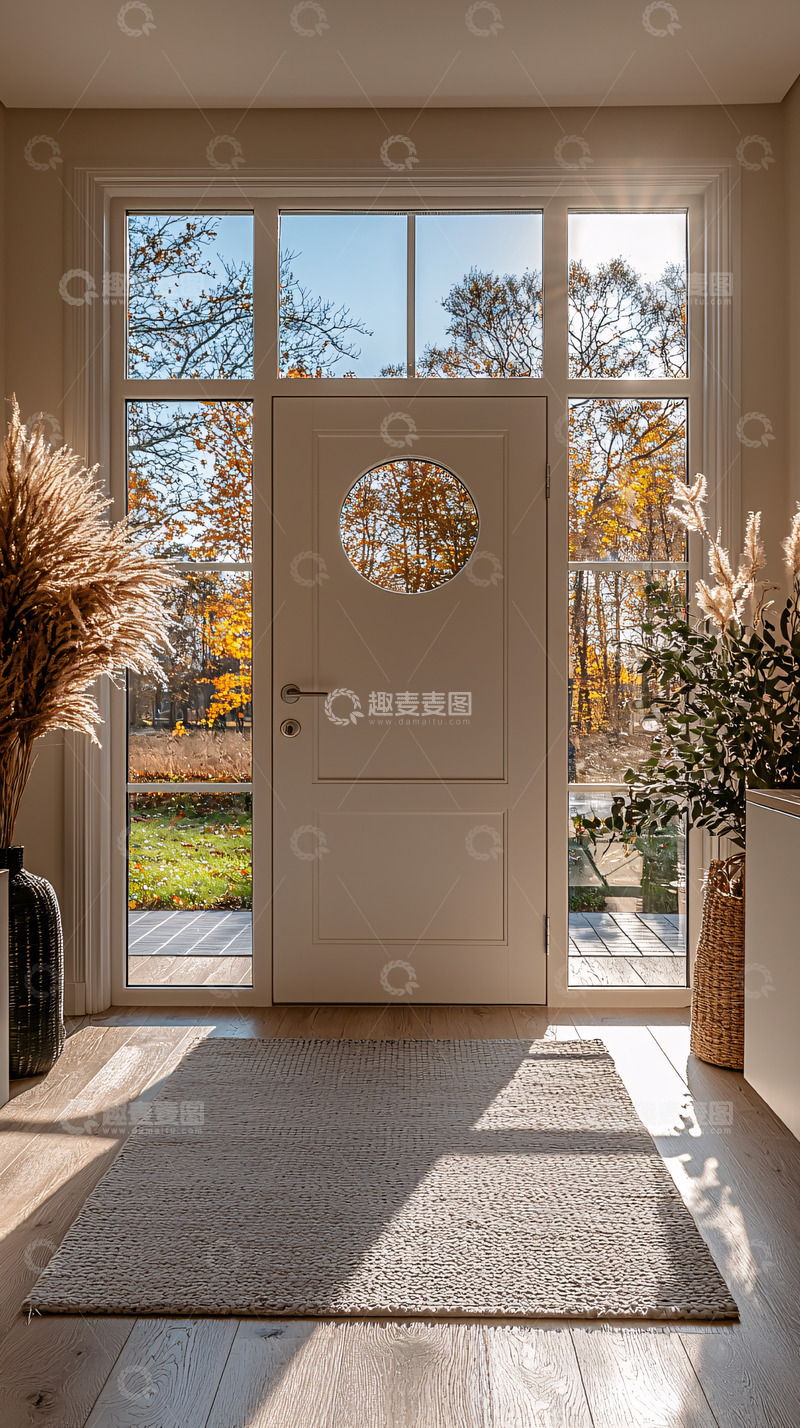 高清大图下载【趣麦麦图】阳光洒进明亮玄关