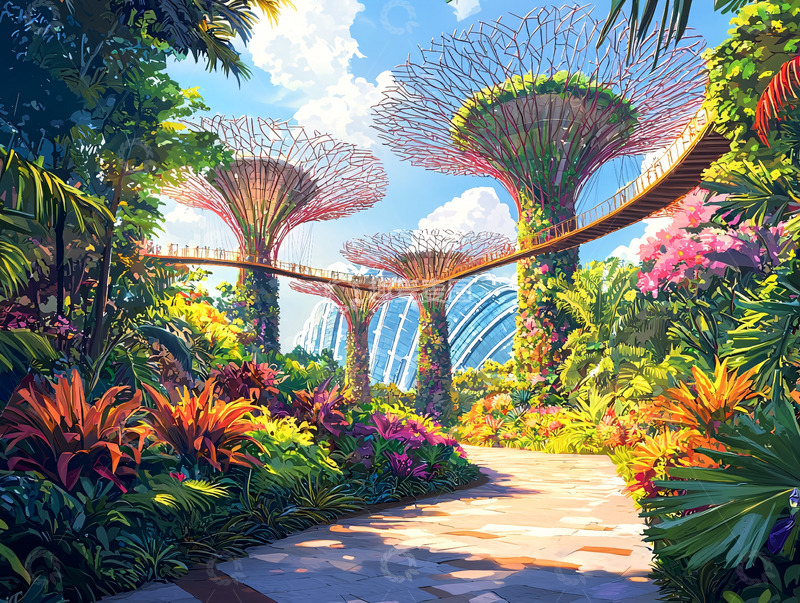 高清大图下载【趣麦麦图】新加坡花园