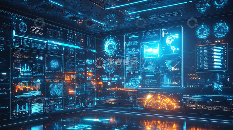 高清大图下载【趣麦麦图】未来科技感数据中心