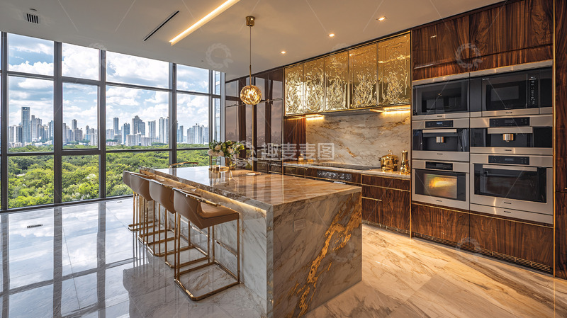 高清大图下载【趣麦麦图】高端公寓厨房