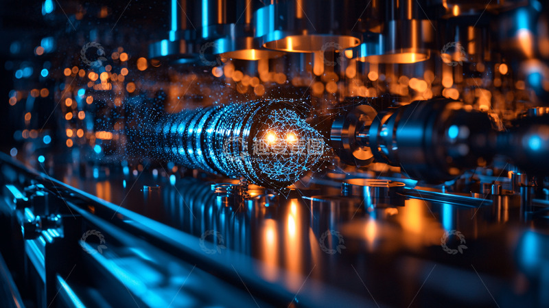 高清大图下载【趣麦麦图】科技感工业生产线