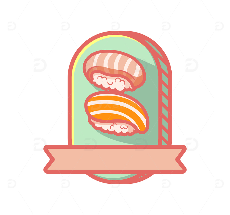 源文件下载【趣麦麦图】卡通寿司矢量潮流插画