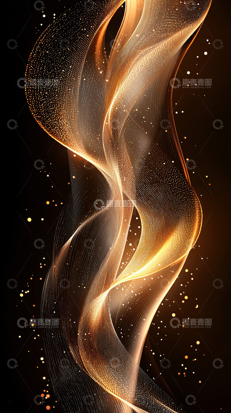金色流体背景