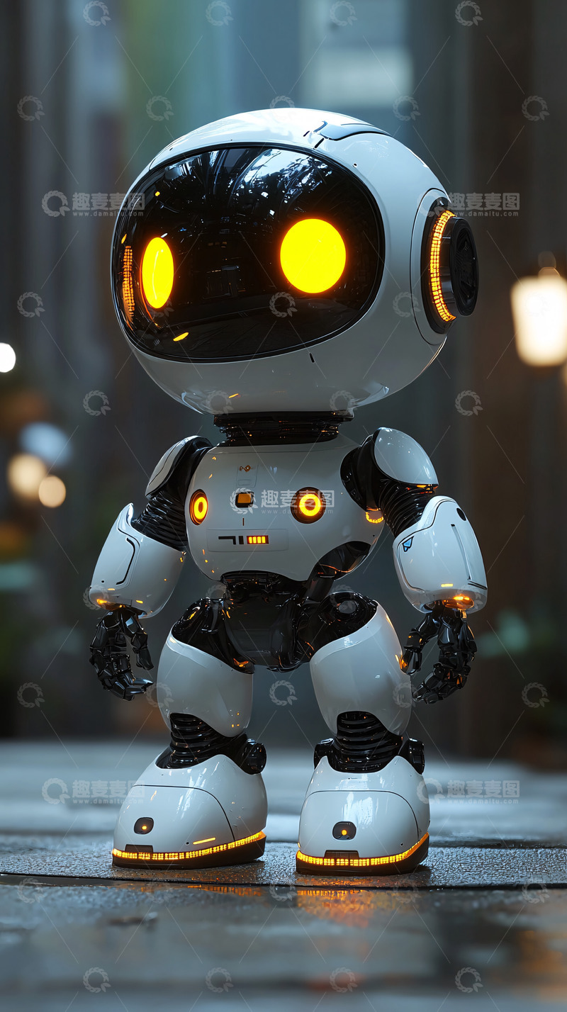 可爱的小机器人