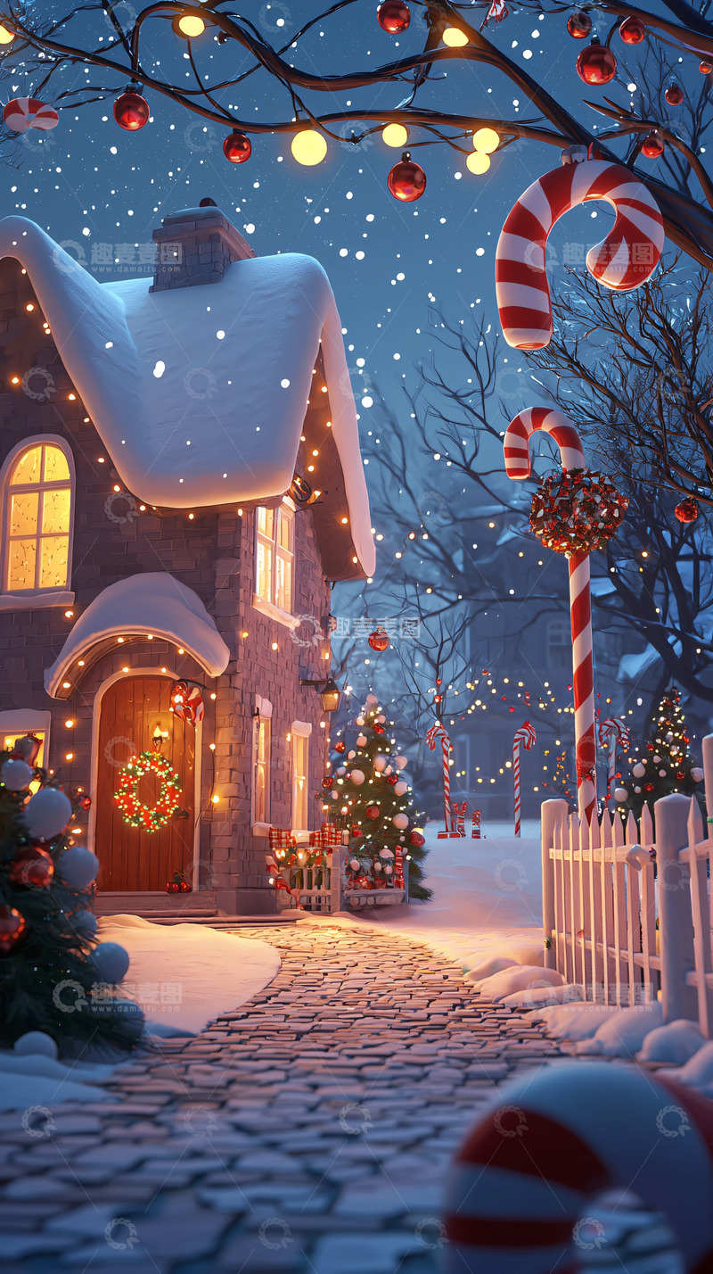 高清大图下载【趣麦麦图】圣诞小屋