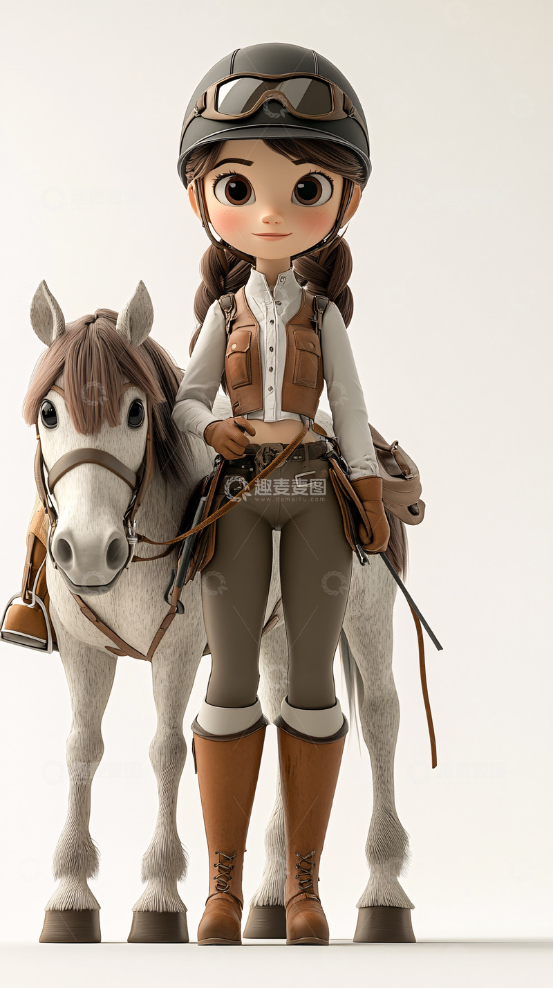 高清大图下载【趣麦麦图】卡通女孩21