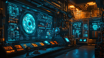 未来科技控制室