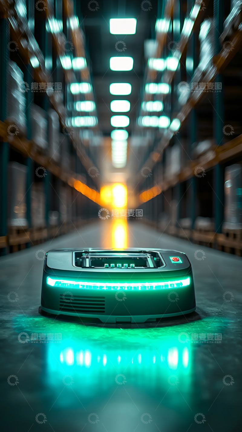 高清大图下载【趣麦麦图】仓库机器人