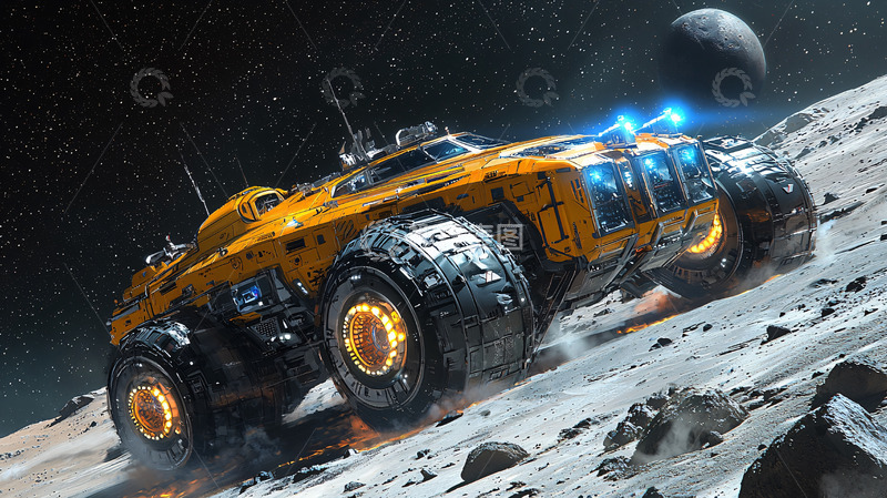 高清大图下载【趣麦麦图】月球探险车