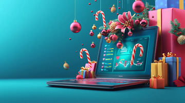 圣诞节电脑
