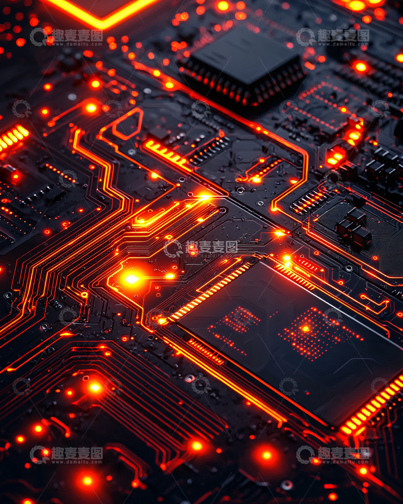 高清大图下载【趣麦麦图】电路板特写