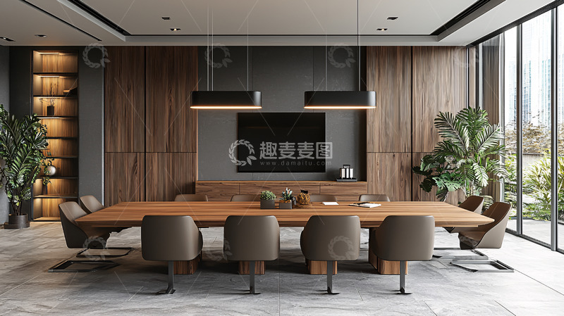 高清大图下载【趣麦麦图】现代简约风格会议室1