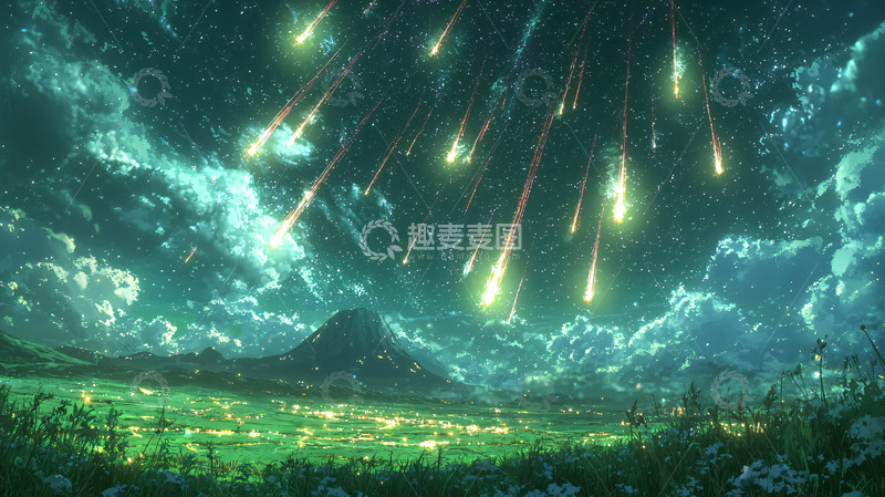 高清大图下载【趣麦麦图】流星雨